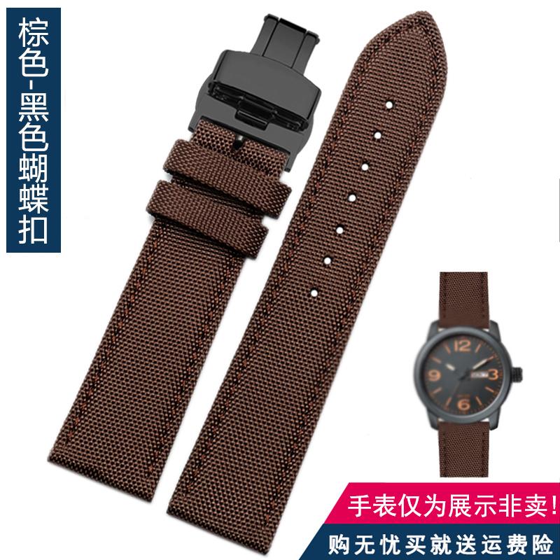 For Omega Seiko Casio Tissot Watch Strap 19mm 20mm 22mm 23mm 24mm Nylon Leather Wrist Band Men's Waterproof Canvas Bracelet Belt