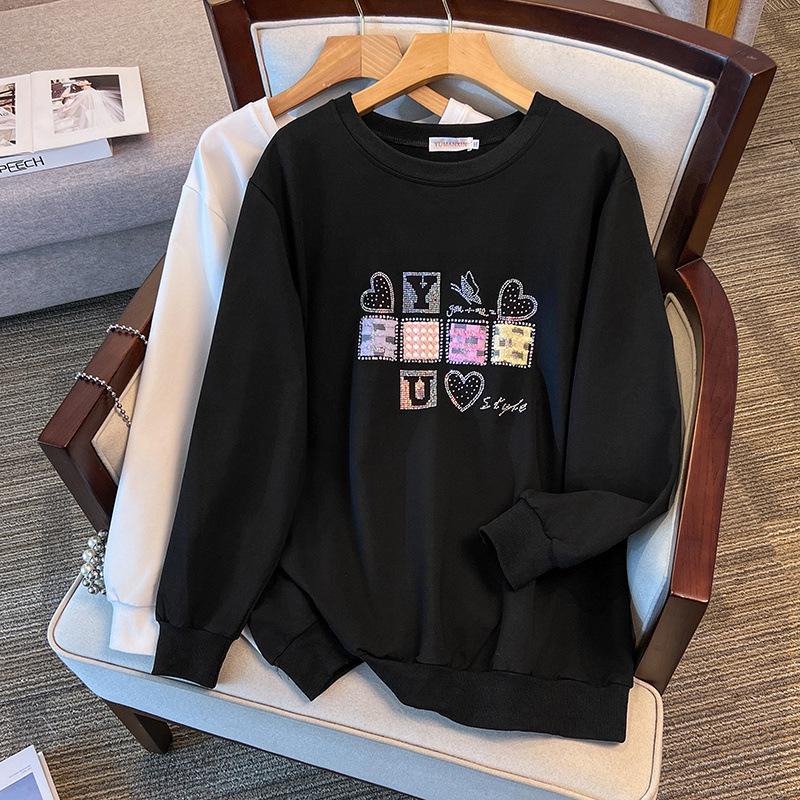 

200/350 Jin Loose Fit Autumn Hoodie for Large Sizes 150-170 5XL