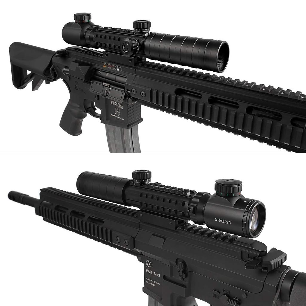 Scoking Tri-Rail RG illuminated 3-9×32EG Mil-dot variable magnification riflescope
