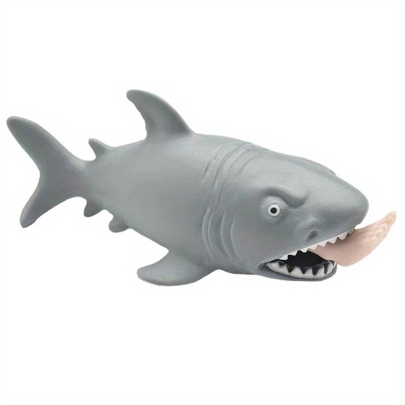 1Pcs Quirky Spoof Squeeze and Spit Foot Shark Stress Relief Toy