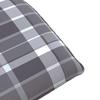 Folding Sun Lounger Grey Checkered Pattern 175 X 54 X 8.5 Cm Oxford Fabric
