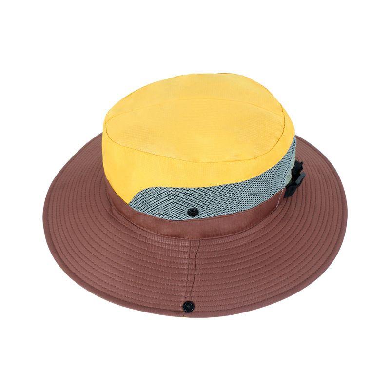 

Selpa South Korea Outdoor Bucket Hat Casual Travel Boonie Hat Fishing Hat Sunshade Alpine Cap for Men and Women Yellow All yards