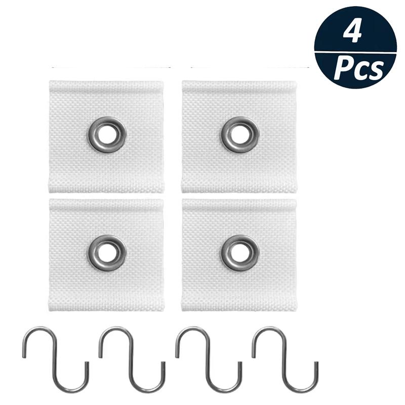 

4 шт. Крючки-клипсы для кемпингового тента с S-образными крючками, Вешалки для палатки для автодома, Света с отверстиями, Аксессуары для солнцезащитного козырька для каравана, кемпера