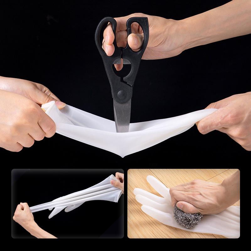 Waterproof Housework Cleaning Gloves Kitchen Cleaning Latex Laundry Dishwashing Gloves Wear Resistant Rubber Gloves