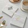 20PCS Bride To Be Napkin Wedding Dinner Table Atmosphere Decoration Engagement Party Napkin Dining Table Disposable Paper
