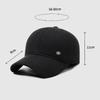 Men's Warm Cotton Cap Middle-Aged and Elderly Ear Protection Baseball Cap Autumn Winter Woolen Hat