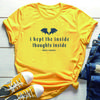 I Kept The Inside Thoughts Inside Tshirt Quest Squad Shirt Fourth Wing Tshirt Book Lover Tee Unisex Bookish Short Sleeves Tops