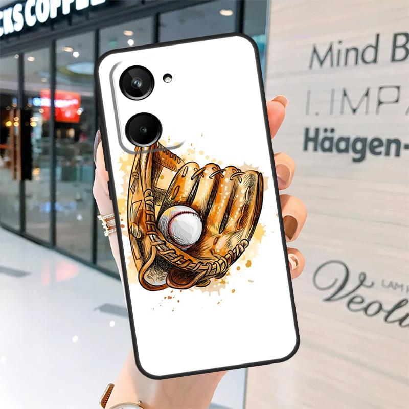 

Baseball Case For Realme 15 Pro 14 13 11 12 Pro Plus GT7 GT6 C55 C51 C53 C35 C33 C61 C65 C67 C71 C75 Realme C63 4G