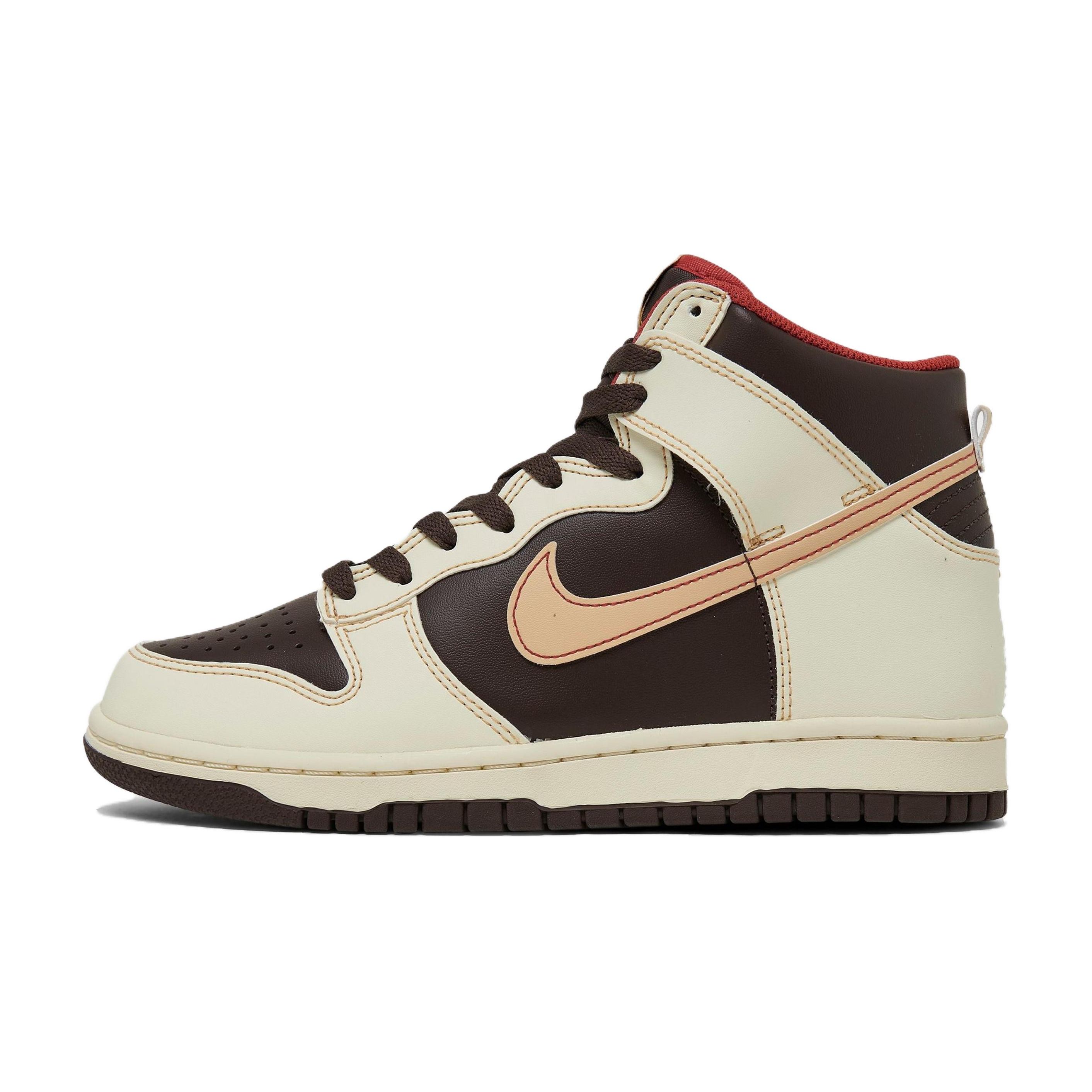 

Nike Dunk High GS Baroque Brown Детские кроссовки Sesame Coconut-Mistic-Red DB2179-200 36.5