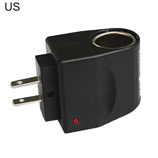 Ac 90V-240V To 12V Car Cigarette Lighter Power Adapter Converter Eu/Us Plug