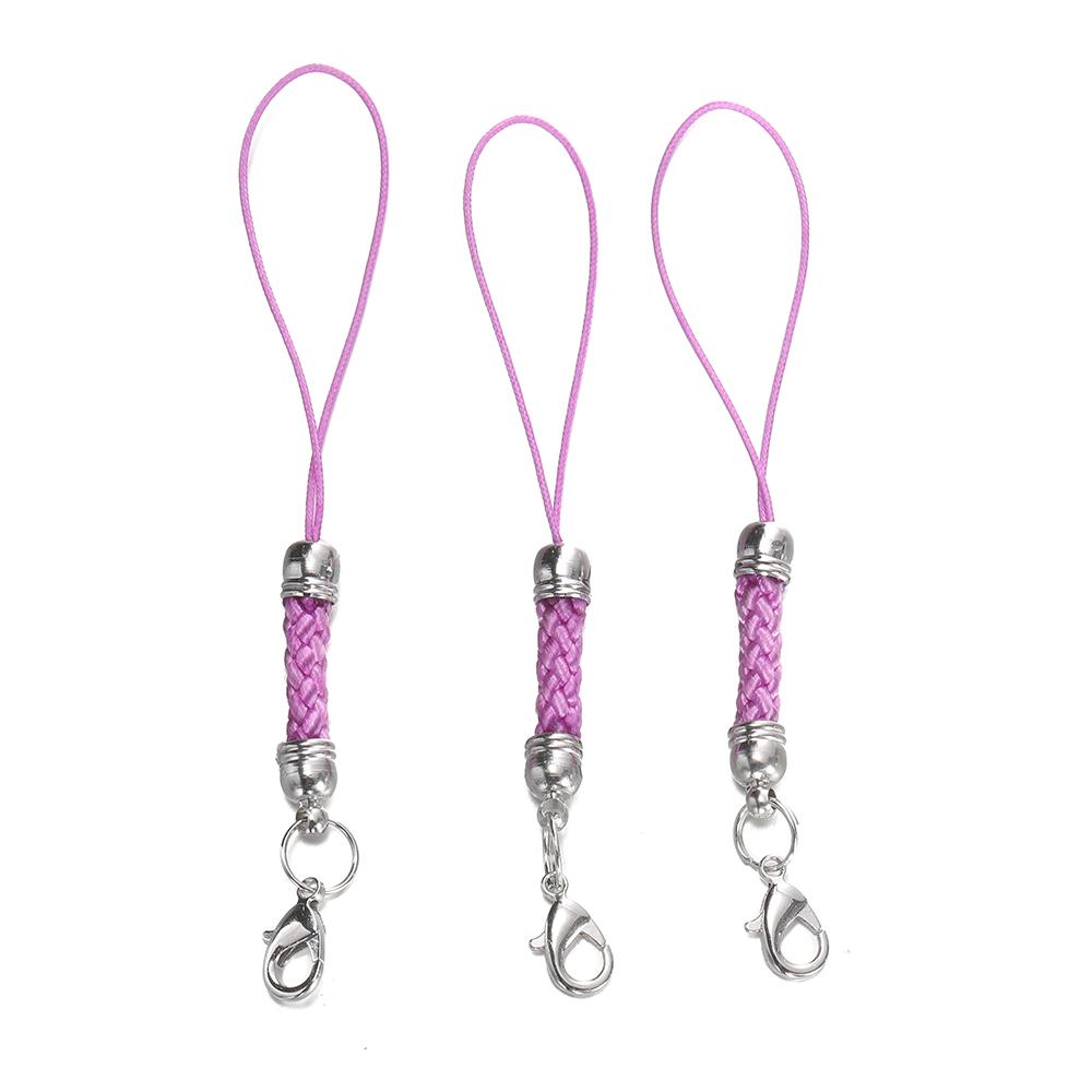 10/20pcs Keychain Rope with Lobster Clasp Jump Rings Lanyard Lariat Strap Cord For DIY Keyring Pendant Jewelry Making Supplies