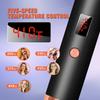 3 IN 1 1.5 Inch Curling Iron Brush LCD Display Heated Round Brush  Straight and Curly Hair