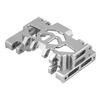 Aluminium Alloy Middle Gearbox Chassis RC Part for TRAXXAS TRX4 Land Rover Defender (Silver)