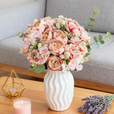 1/3pcs Artificial Flowers Wedding Bride Holding Bouquet Home Vase Festival Valentine's Day Atmosphere DIY Rose Living Room Decor
