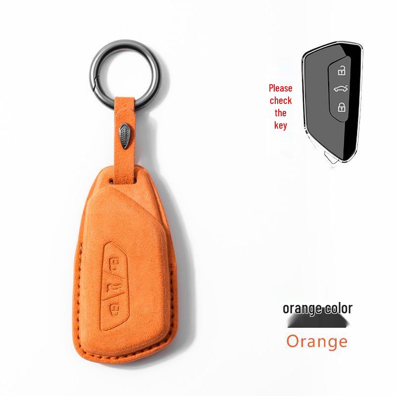Suede Key Cover for Volkswagen Teramont X, ID4X, Viloran, Lanjing, ID3, ID6X, Golf