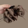 Elegant Cloud Feather Pleated Claw Clip for Women's Hair - Versatile Hair Accessory for Stylish Buns.