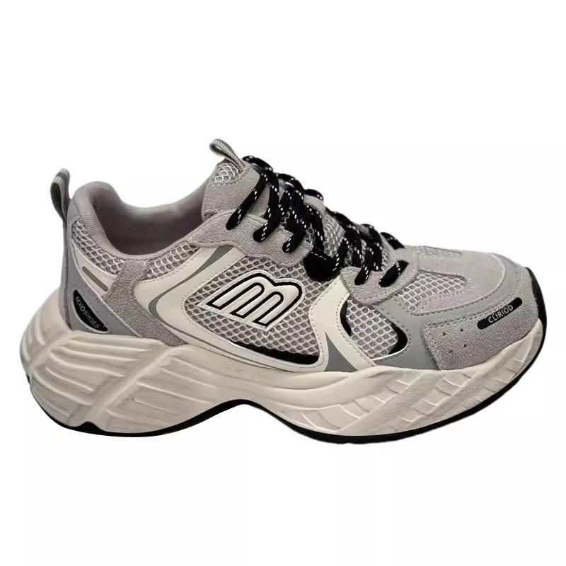 Fashion dad shoes women's spring and summer new lightweight platform sneakers versatile breathable height-increasing casual shoes