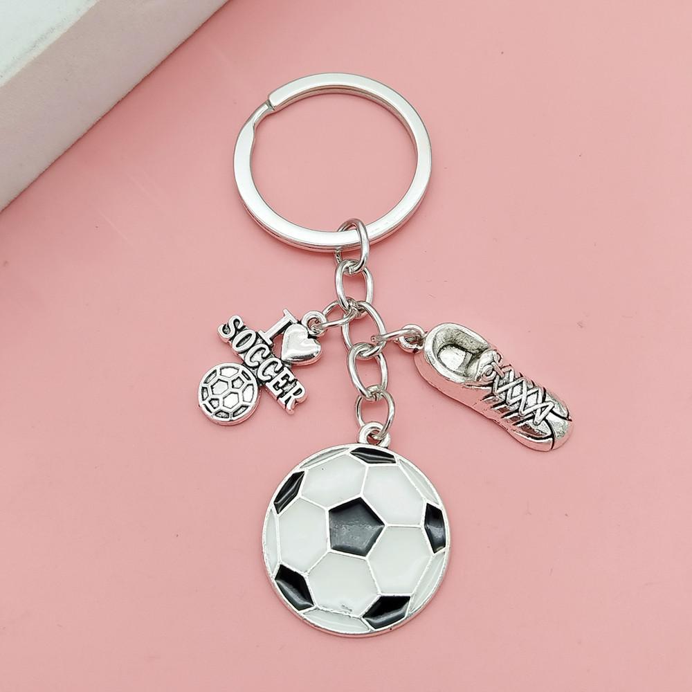 Creative DIY Sports Ball Football Keychain Bag Accessories