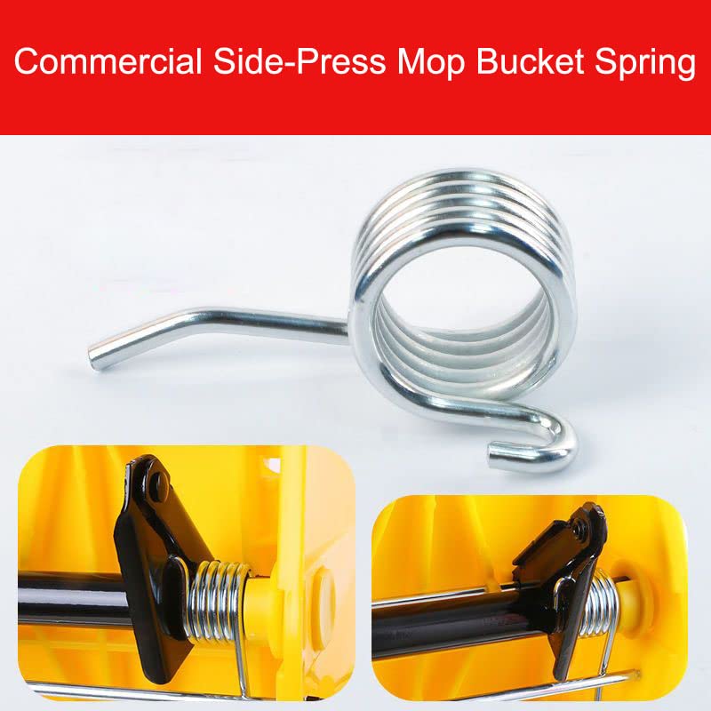 Replace the Hydraulic Spring for Commercial Mop Buckets; Torsion Springs Are Used for Wheeled Assemblies—silver 2PCS