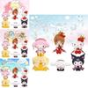 Cute Pvc Sanrio Collectible Figures Set With Kuromi Cinnamoroll Pudding Dog And Sakura Style