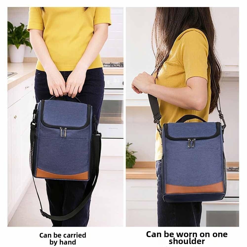Thickened Insulated Cooler Bags Large Capacity Insulated Lunch Bag  Office Worker