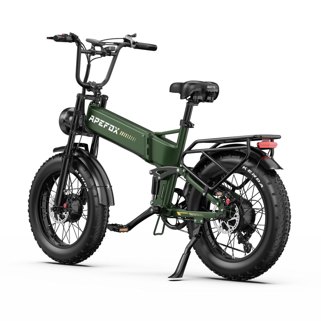 Elektrofahrrad APEFOX RH20 1500W(750W×2) Doppelmotor 48V22.5AH Akku 20 Zoll Fat Tire E-Bike Doppelte Hydraulische Scheibenbremse Offroad Mountain E-Bike