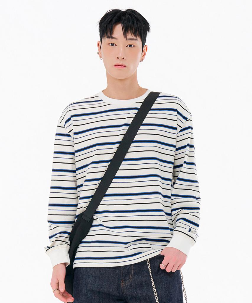 CHASECULT Men'S Striped Long Sleeve T-Shirt-Fark5113B01