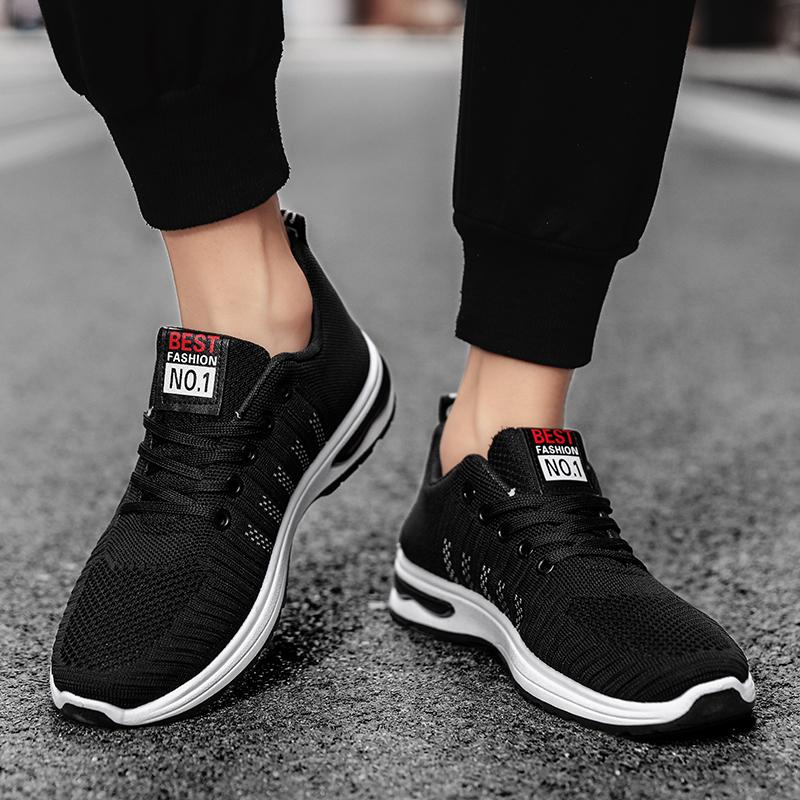 New Spring and Autumn Soft Soled Running Mesh Breathable Men's Casual Sports Shoes Trendy Mesh Walking and Hiking Men's Shoes