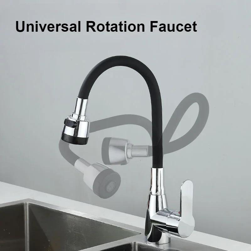 2 Modes Nozzle Kitchen Faucet Silicone 360° Rotation Sink Faucet Hot and Cold Water Tap Basin Faucets Bathroom Single Handle Tap