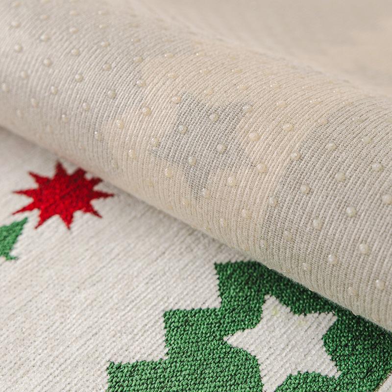 Świąteczny Pokrowiec na Sofę z Nadrukiem Cztery Pory Roku Uniwersalny Antypoślizgowy Poduszka na Siedzisko Świąteczna Atmosfera Pokrowiec na Sofę Tkanina