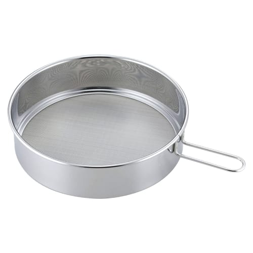 Shimomura Kihan Strainer, Strainer, Flour Sieve [Made In Japan] Dishwasher Safe, Smooth Finish, Handle, Sturdy Construction, 19.4cm, Stainless Steel,