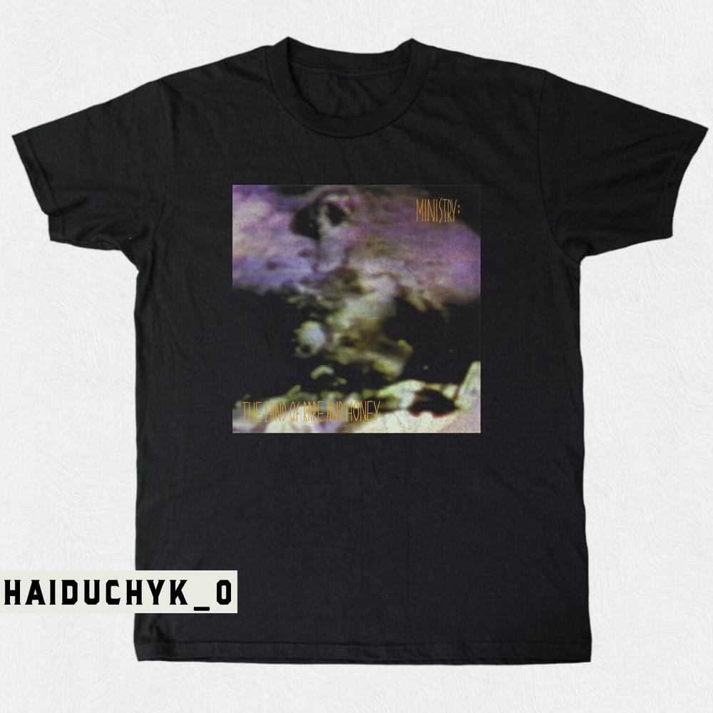 Ministry - The Land of Rape and Honey Unisex Black T-shirt Size S-5XL Unisex T-Shirt S
