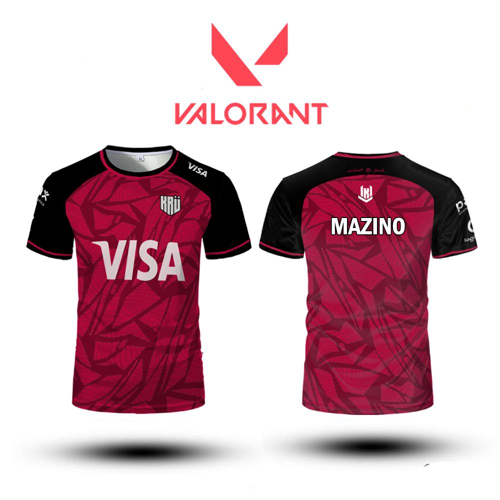 

Джерси KRU ESports Club 2025 CSGO Valorant Профессиональная лига Игровая форма Мужские и женские Футболки с индивидуальным дизайном Толстовки 6XL