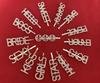 Customized Fashion Bobby Pins Simple Customized Crystal Rhinestone Letter Hair Clips