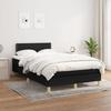 Exclusive House - Bed Slat Base with Mattress Black 120x200 Cm Fabric