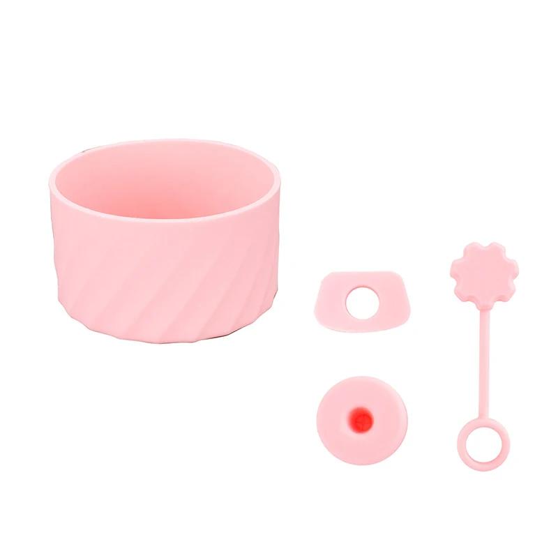 4Pcs Silicone Spill Proof Stopper Set for Tumbler 40oz Cup Protective Boot and Straw Covers Reusable Water Bottle Accessories