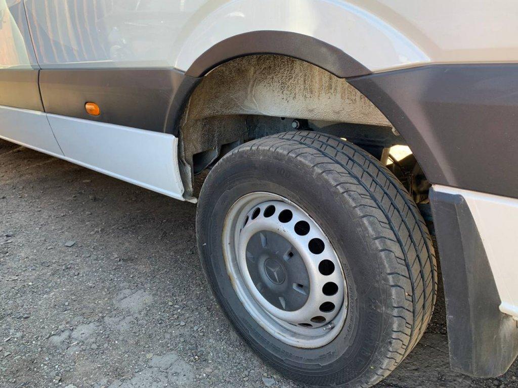 Накладки на арки узкие (4 шт, черные) для Volkswagen Crafter 2006-2016 гг