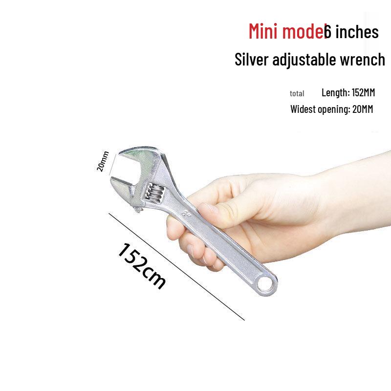 Adjustable Carbon Steel Industrial Grade Bathroom Wrench Tool