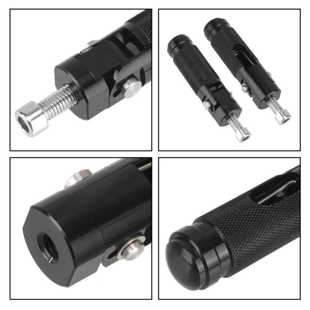 Quikaboo Motorcycle Step Aluminum Step M8 CBR VTEC Step Bar Universal Tandem Varios Set of 2