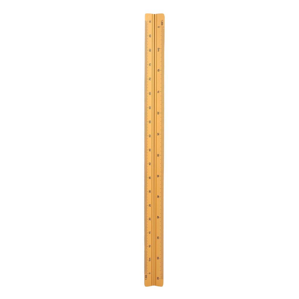 Arctural Scale Ruler 30cm Range Aluminum Accurate Concave Design Multifunctional   Drafting Ruler for Engineering