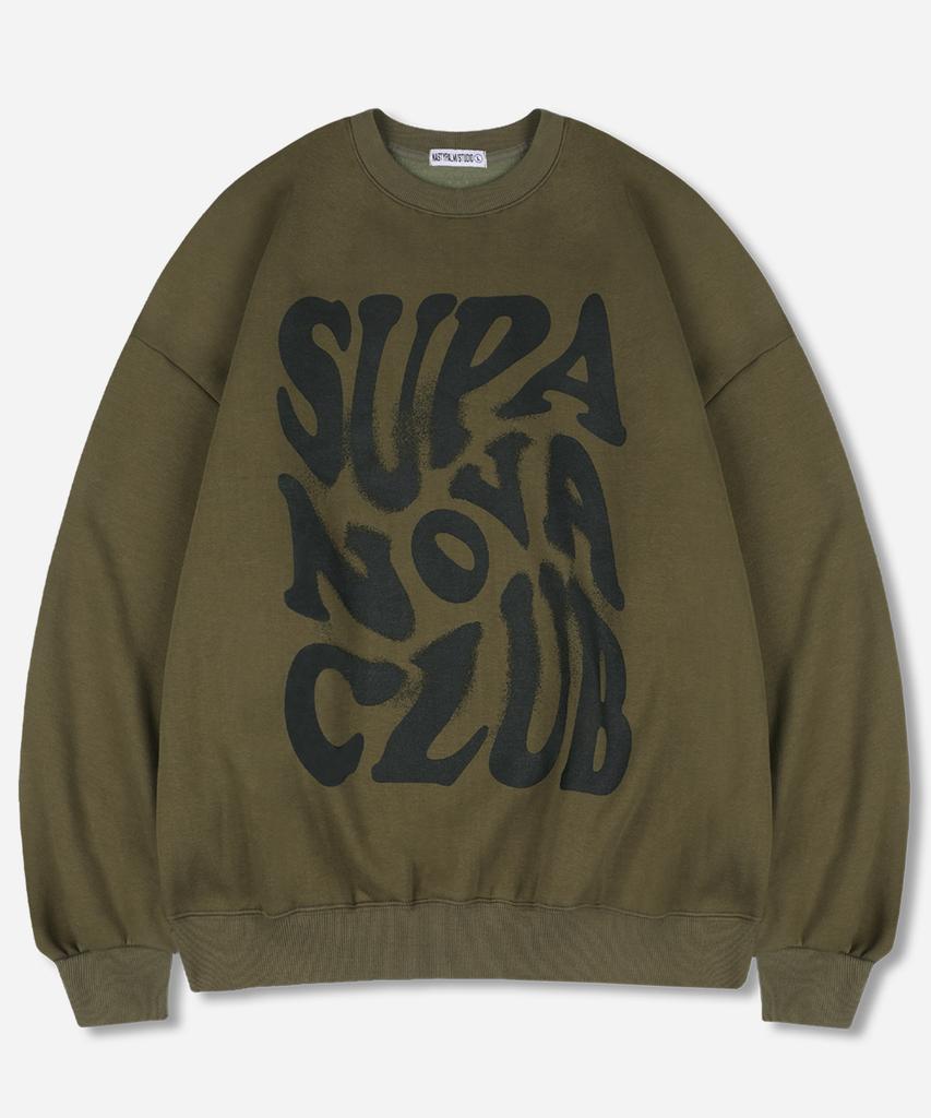 NP STUDIO Supernova Logo Oversized Sweatshirt 4 Colors [Select Non-Fleece Or Fleece] (Type B)