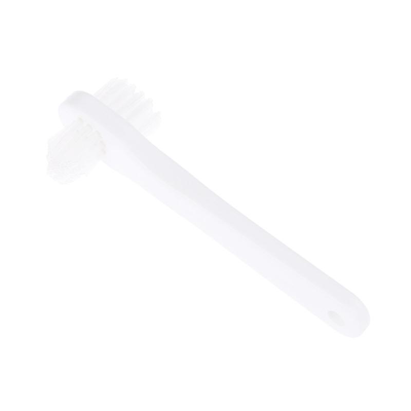 

Double Head Denture Brush Toothbrush Soft Bristles Denture Cleaner For Sensitive Mouths Not Slip For Elderly Users белый