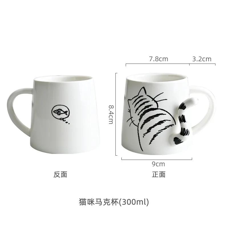 

Милая мультяшная панда керамическая кружка японская креативная чашка для кофе с животными чашка для воды домашний офис дневной чай молочная чашка напиток подарок 301-400ml