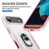 For iPhone Air Case Military Grade Ring Kickstand PC + TPU Phone Cover
