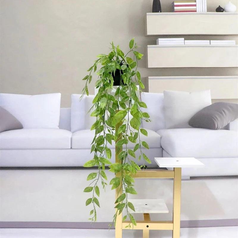 Hedera Artificial Plant In A Pot A Vibrant Fake Plant For Balcony And Bedroom Decoration Pea Pod Vine Hanging Pot Decoration