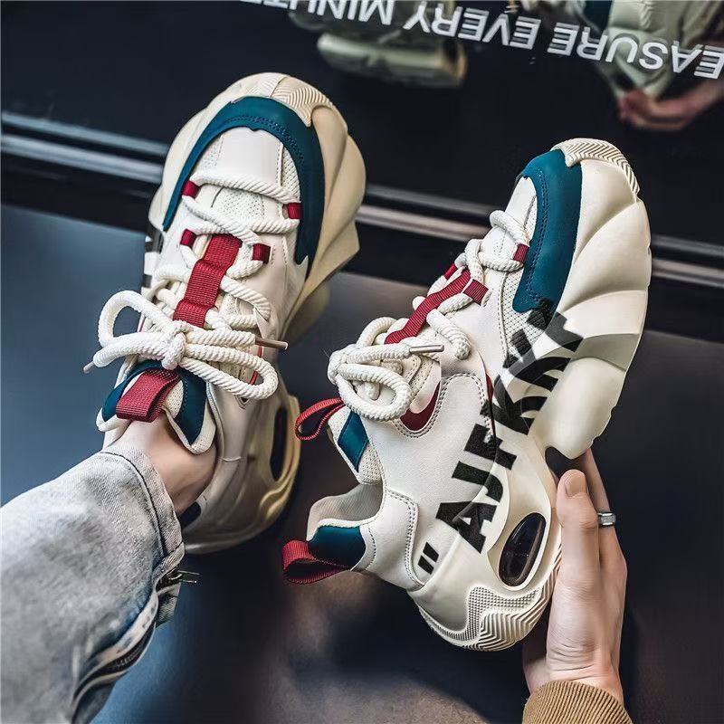 Herrenschuhe 2025 Frühling und Herbst neue Jugendschuhe Herren High-End Luftpolster Erhöhung Dad-Schuhe lässige Sportschuhe