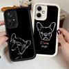 French Bulldog Black Desgin Soft Phone Case for Xiaomi Redmi Note 15 14 13 12 11 Pro Plus 10S 11S 4G 11T 5G Shell Silicone Funda