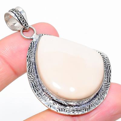Scolecite Gemstone 925 Sterling Silver Jewelry Pendant 2.36" For Her Y5j74