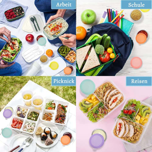 Chaksy 3-Pack 50ml Stainless Steel Salad Dressing Containers with Silicone Lids for Bento Boxes