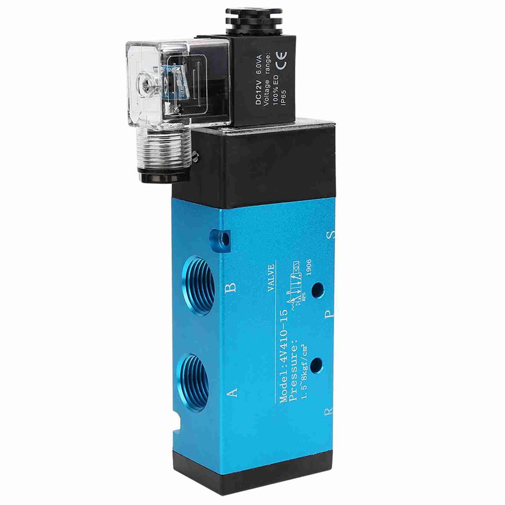 4V410-15 2 Position 5 Way Solenoid lve 50mm 0.18.0.8MPa IP65( 12V)